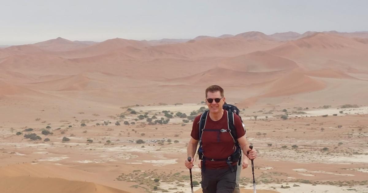 Maidenhead man finishes 'arduous' trek across Namib desert for St Marks Hospital