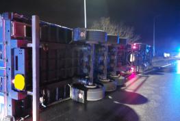 Overnight road closure expected as lorry overturns on M4 near Maidenhead junction