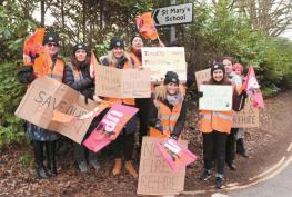 St Mary's School Ascot teachers strike for the first time over pensions