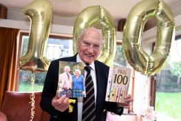 Old Maidonians and Desborough Society president celebrates 100th birthday