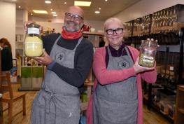 Volunteers and supporters celebrate re-opening of Filling Good's High Street shop