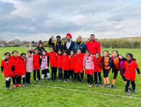 MP Tan Dhesi attends FA County Girls Football Festival at Slough football club
