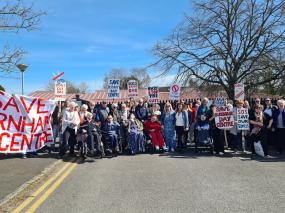 Families 'on the brink' renew fight to save much-valued adult care service from closure