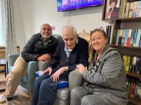 Slough mayor attends Burnham care home resident's 100th birthday celebrations