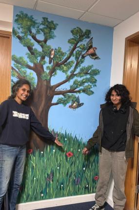 Teen artists turn blank walls into bold mural at Maidenhead Community Centre