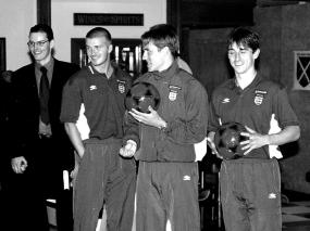 Remember When: David Beckham and England stars at Maidenhead Megabowl