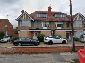 Hostel at 20-24 Lansdowne Avenue, Slough. Site of proposed assisted living flats.