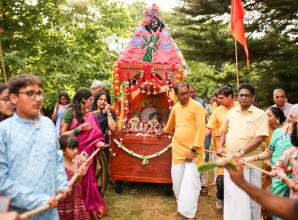 Hindu chariot festival returns to Maidenhead park for second celebration