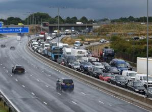 M4: multi-vehicle crash near Slough causing 'three miles of traffic'