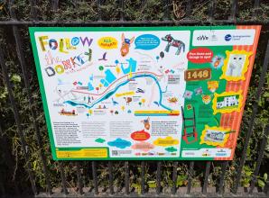 Walking and rail trail celebrating Marlow Donkey launches at Bourne End station