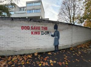 Residents spot a possible 'Banksy' artwork near Windsor car park