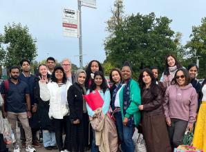 Grateful pub doorman treats nurses to a day at the seaside