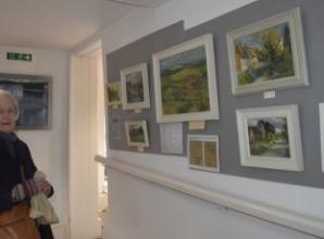 Margaret Peach and her daughter at Watlington Library