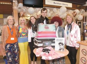 Time-travelling celebrations begin for Burnham Library's 50th anniversary