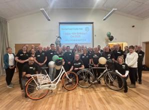 Maidenhead Cycle Hub team gather to celebrate 10th anniversary