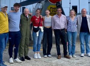 Legion president flies in Spitfire for 90th birthday