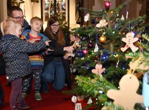 In pictures: Thousands tour dazzling trees at St Luke's Christmas Tree Festival