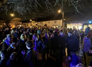 Hundreds turn out for switch-on of Christmas lights