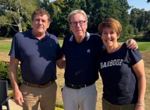 School tournament trophy signed by soccer supremo