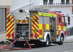 Stock photo of a RBFRS fire engine