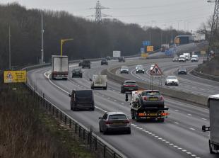 Forty-minute delays continue after crash on the M4 near Slough