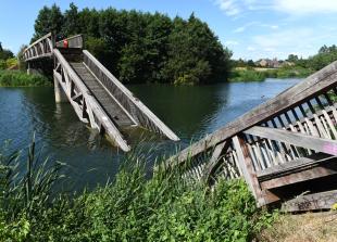 Dorney bridge is falling down