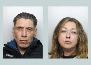 Man and woman jailed for spree of armed robberies