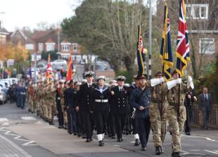 In pictures: Crowds gather outside Maidenhead Town Hall on Remembrance Sunday