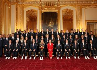 Princess of Wales welcomes England Women's Rugby team to Windsor Castle Princess of Wales welcomes England Women's Rugby team to Windsor Castle