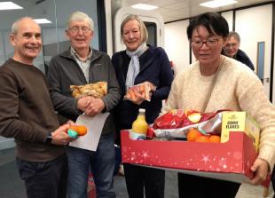 Maidenhead Bridge Rotary members distribute festive hampers across the community
