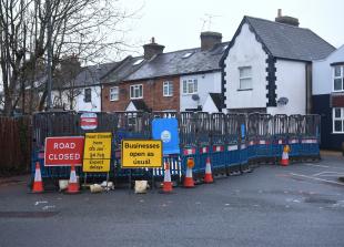 Residents 'muddling through chaos' during Thames Water works in Clewer Hill Road