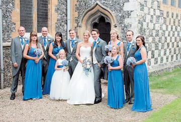  Karen Walker and Ben Foufa celebrate wedding day in White Waltham