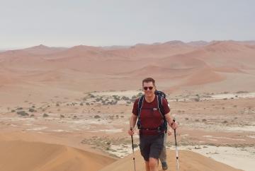 Maidenhead man finishes 'arduous' trek across Namib desert for St Marks Hospital