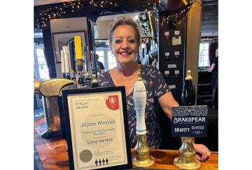Wargrave publican becomes Brakspear&rsquo;s longest-serving landlady after 46 years