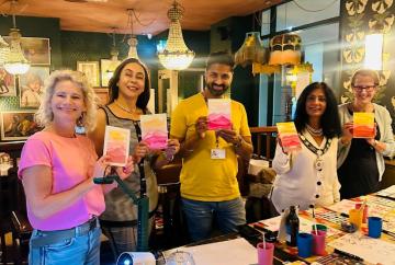 Royal Borough mayor attends launch of Maidenhead Art Social workshops