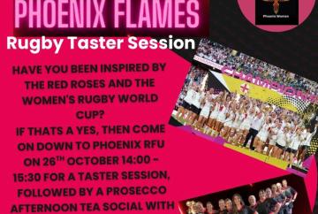 Inspired by the Red Roses? Phoenix Flames invite women to give rugby a try