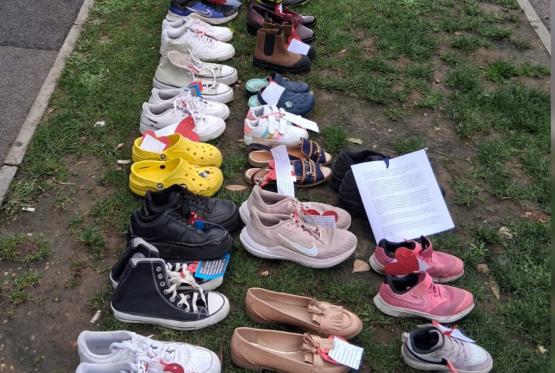 'Empty shoes' mourn the loss of schooling for special needs children 'Empty shoes' mourn the loss of schooling for special needs children