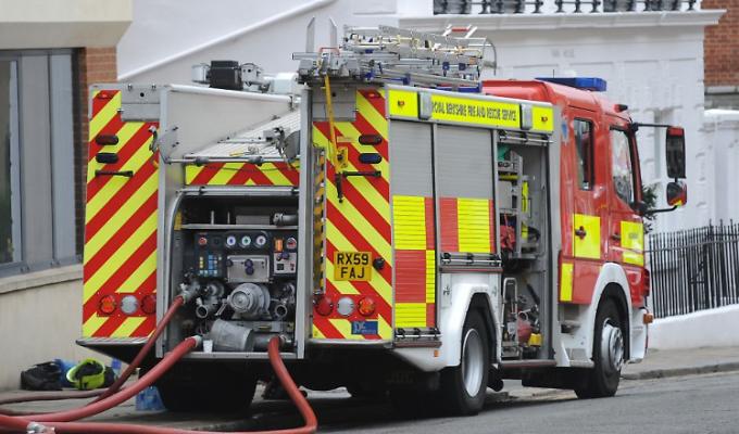 Stock photo of a RBFRS fire engine