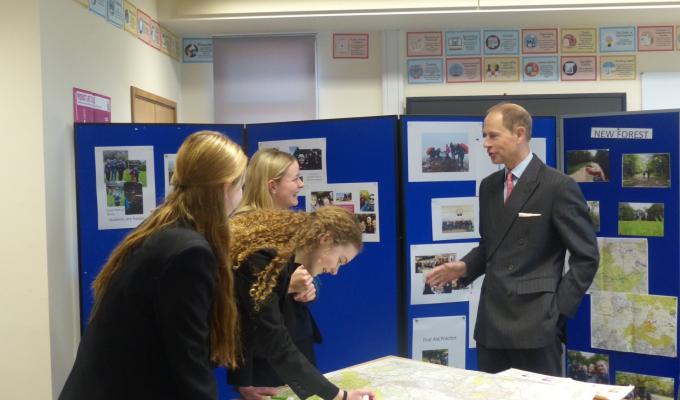 Royal visitor inaugurates new building at Windsor Girls' School