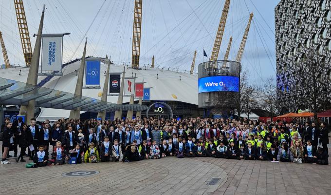 Windsor pupils take to the O2 stage as part of the world&rsquo;s largest children&rsquo;s choir