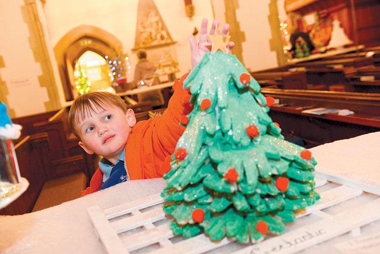 Inventive trees go on display at Wraysbury Christmas Tree Festival