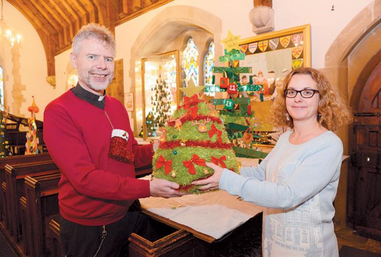 Inventive trees go on display at Wraysbury Christmas Tree Festival
