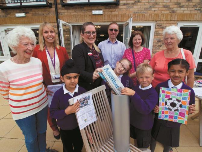 Youngsters invited to bury time capsule at Burnham retirement home
