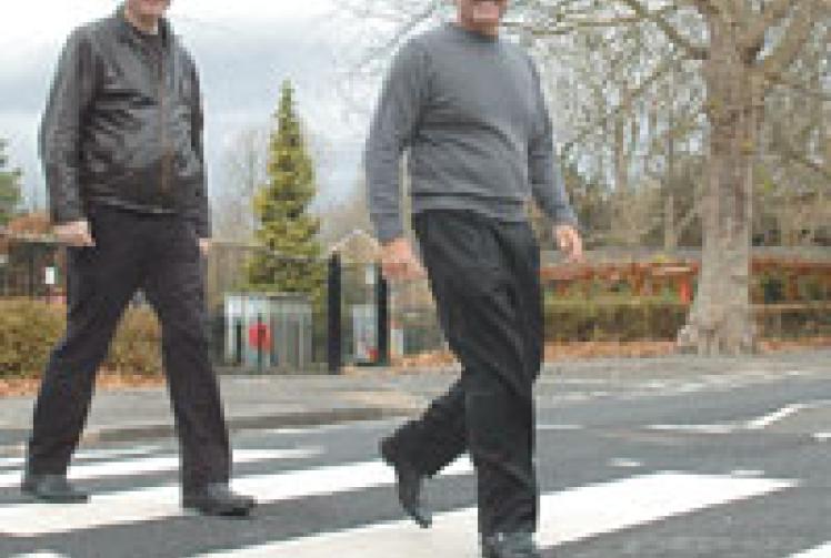 Riverside zebra crossing installed after 10 year campaign