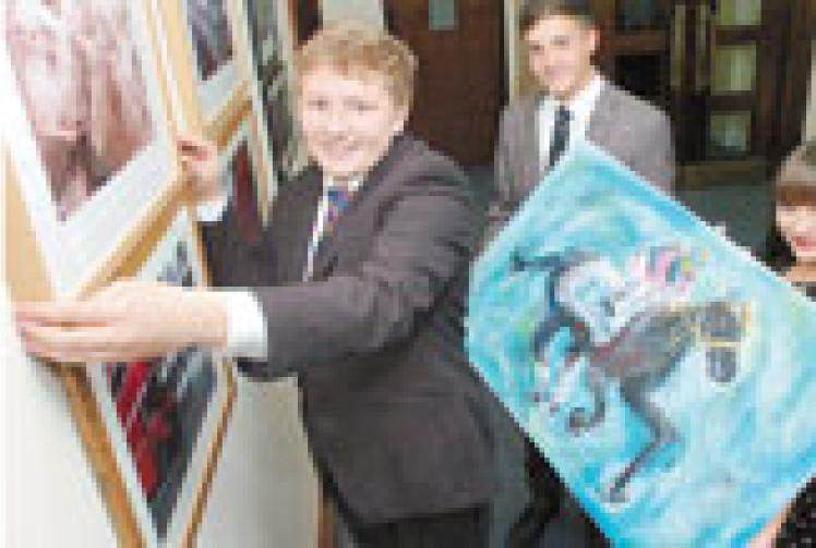 School's art is on display in town hall's cafe