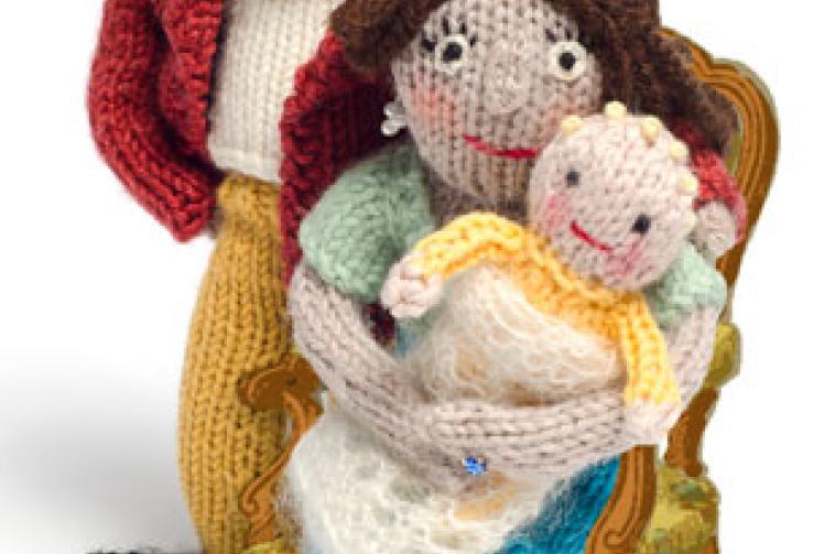 Kate, William and royal baby immortalised in wool...
