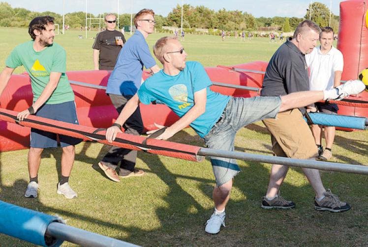 Maidenhead Round Table host human table football fundraiser