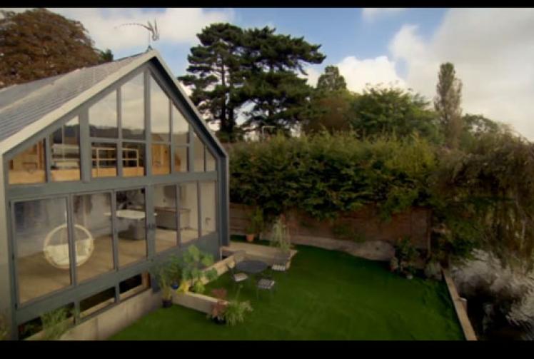 UK's first amphibious house floats on Marlow's riverbank