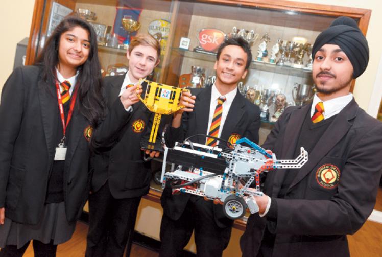 Burnham Grammar School students take home first prize at Robot Wars competition