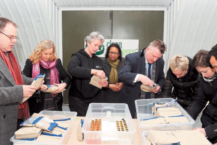 Staff from The Ritz pay visit to toiletries recycling charity Clean Conscience